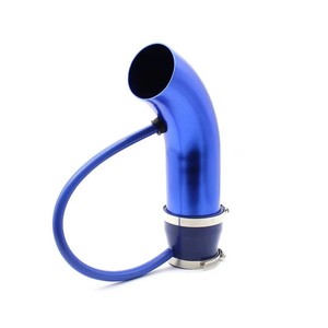 Kit de tubo de admisión de aire de aluminio, color rojo y azul, ajuste universal para modificación y mejora de automóviles - Product Image 2