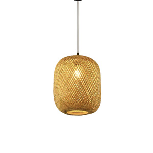 Wholesale Home Decor Rattan <strong>Lampshade</strong> Handmade Woven Bamboo Chandelier Light Cover <strong>Lampshade</strong> - Product Image 1