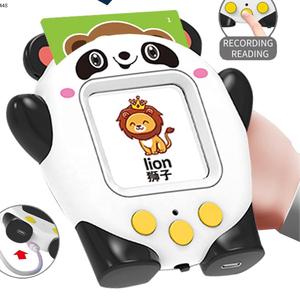 Lector de tarjetas de juguete para niños, educativo temprano, repetición de grabación, lectura de <span class=keywords><strong>palabras</strong></span> en inglés, lindo Panda, tarjetas Flash parlantes, juguetes de aprendizaje - Product Image 2