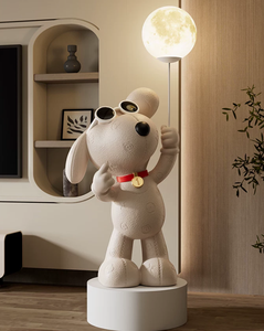 Escultura <span class=keywords><strong>de</strong></span> Resina Artística <span class=keywords><strong>de</strong></span> Alta Gama, Perro <span class=keywords><strong>de</strong></span> Dibujos Animados, Gran Escultura para Decoración del Hogar - Product Image 5