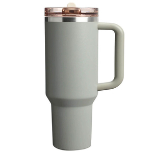 Vaso de acero inoxidable con mango y pajita para acampar al aire libre, 40oz, Tie Dye H2.0, en stock - Product Image 4