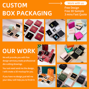Caja de embalaje de joyería de diferentes colores con cierre magnético superior abatible de marca cartón papel rígido al por mayor MOQ bajo con bolsillo - Product Image 2