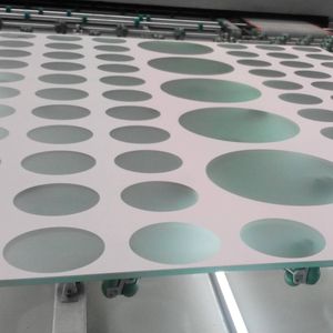 Стеклянная панель с шелковой трафаретной печатью, закаленный матовый дизайн для украшения перегородок, вывески - Product Image 3