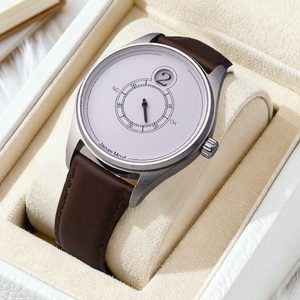 Reloj de pulsera personalizado con radiocontrol, movimiento japonés, sincronización atómica automática, resistente al agua, de acero inoxidable - Product Image 1