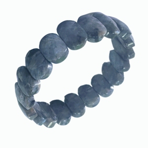 Pulsera de Cuarzo Transparente Natural, Obsidiana y Turquesa, Cuentas Talladas de Cristal Pulido, Brazalete Elástico, Joyería de Piedras Curativas - Product Image 6
