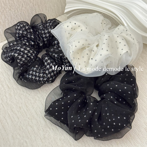 Lazos para el cabello femenino <span class=keywords><strong>de</strong></span> sensación avanzada, punto ondulado <span class=keywords><strong>de</strong></span> malla <span class=keywords><strong>de</strong></span> doble capa, cuerda para el cabello del intestino grueso, cola <span class=keywords><strong>de</strong></span> caballo dulce, cabeza <span class=keywords><strong>de</strong></span> bola <span class=keywords><strong>de</strong></span> pata <span class=keywords><strong>de</strong></span> gallo - Product Image 2