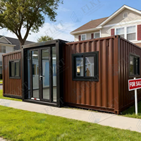 FLKT Maison Modulaire de Luxe Extensible Conteneurisée, Résistante aux Intempéries et au Feu, Design Moderne, Écologique, Structure en Acier, Appartement Hôtelier