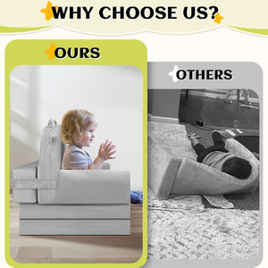 Giving Tree <b>Kids</b> Folding <b>Sofa</b> Chair 3 Layer Cartoon Design Foldable For Indoor Outdoor Use Age 3 And Above - Product Image 5