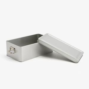 Tại chỗ khóa Pastry hộp thiếc với bạc khóa kẹo <span class=keywords><strong>Jar</strong></span> ròng rọc khóa lon bánh khóa hộp trực tiếp Chứng Khoán nhỏ moq - Product Image 3