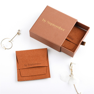 Boîte d'emballage de tiroir de bijoux de qualité supérieure boîte à bijoux en carton et pochette de sac ensemble - Product Image 5