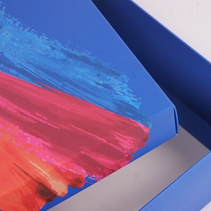 Own Logo Cardboard <strong>Removable</strong> Lid 2 Piece <strong>Boxes</strong> Custom Thin Packaging Box with logo <strong>for</strong> T Shirt Clothing - Product Image 2