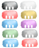 Coque de protection rigide transparente à paillettes pour casque VR Meta Quest 3, résistante aux chocs et aux rayures
