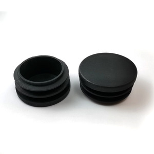Bouchon rond en plastique Xiu Fen pour tabourets, chaises, lits en fer, tuyaux en acier – Bouchon intérieur anti-poussière en PE, plat en acier inoxydable - Product Image 1