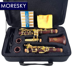 <span class=keywords><strong>Clarinete</strong></span> MORESKY de 17 llaves en Do, de madera de palisandro y mopa, con llaves doradas, modelo MC683 - Product Image 2