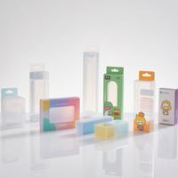 Boîte cadeau pliable en plastique PET, boîte transparente en PVC, boîte de présentation transparente pour l'emballage de cadeaux, d'artisanat et de cosmétiques