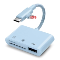 Lector de Tarjetas SD USB C de 5 Gbps para Teléfono Android, Tableta, Portátil, Adaptador SD TF Micro SD OTG, Conexión y Uso Inmediato