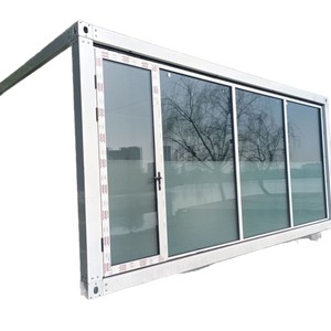 Module de bureau en conteneur avec mur en verre, design moderne, rectangle, épaisseur standard, construction intégrée en conteneur - Product Image 1