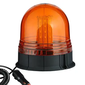 Balise LED R 10 12/24 Volt Ambre Base Magnétique Auto Voiture Clignotant Rotatif Waring Lampe LED Balise