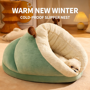 New pet <b>nest</b> winter burst cat dog slippers <b>nest</b> warm cat <b>nest</b> dog <b>nest</b> fleece thick small dog <b>nest</b> - Product Image 3