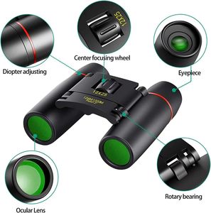 Binoculares Compactos con Zoom 8x21, Largo Alcance 1000m, Plegables, HD, Potentes, Mini Telescopio, Óptica BAK4 FMC, para Caza, Deportes, Camping, Año Nuevo - Product Image 3