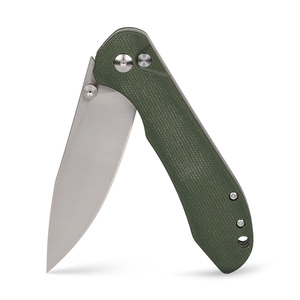 Couteau de poche pliant en Micarta, <span class=keywords><strong>acier</strong></span> <span class=keywords><strong>14C28N</strong></span>, couteau tactique de survie EDC multi-usage avec clip, outils de plein air - Product Image 2