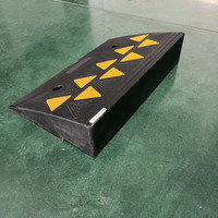 SW Heavy Duty Rue Portable Véhicule En Caoutchouc Route Bord Rampe Allée Voiture Sécurité Plat Câble Rampe En Caoutchouc Rampe Pour Câble