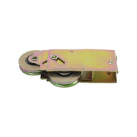 Rouleau de porte en acier de haute qualité Cowell E2501, moderne, exporté vers l'Amérique du Nord, roue double en nylon, revêtement en zinc, faible bruit, vente chaude