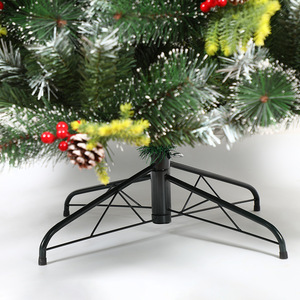 <span class=keywords><strong>Sapin</strong></span> de Noël <span class=keywords><strong>artificiel</strong></span> rouge avec simulation de neige et cônes de pin - Grand accessoire photo extérieur - Product Image 5