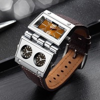 Reloj para Hombre con Diseño Moderno y Elegante, Funcionalidad Multizona, Caja Rectangular de Aleación, Puntero de Acrílico de Cuarzo