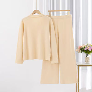 Maglione da donna lavorato a maglia a maniche lunghe con scollo a V floreale, anti-piega, ad asciugatura rapida, taglie forti, per l'<span class=keywords><strong>autunno</strong></span> - Product Image 2