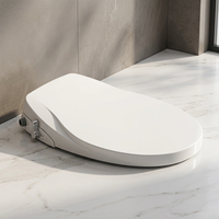 Siège de bidet auto-nettoyant à double buse hygiénique en forme de O, non électrique, pour améliorer votre salle de bain, en plastique PP, installation facile DIY, lavable