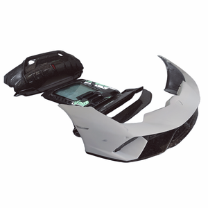 Pare-chocs avant et arrière en fibre de carbone forgée de haute qualité style P aileron arrière et base de couvercle arrière pour kit carrosserie <span class=keywords><strong>Lamborghini</strong></span> LP610 - Product Image 1