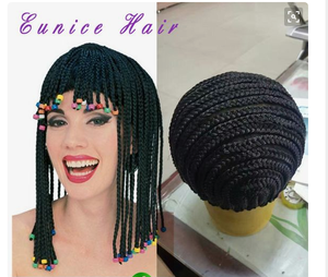 Gorro de aciano para hacer la peluca más fácil, menos estrés en tu cabello Natural, gorra trenzada, red para mujeres negras - Product Image 5