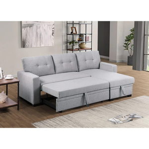Huichen casa Custom tirare fuori angolo di lusso moderno convertibile pieghevole pieghevole divano letto con ripostiglio per soggiorno - Product Image 1