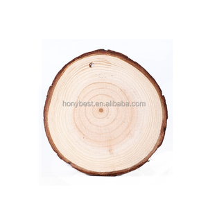 Tranches <span class=keywords><strong>de</strong></span> bois naturel non fini, rondes, vierges, avec écorce, pour l'artisanat, les décorations <span class=keywords><strong>de</strong></span> Noël, le bricolage, les centres <span class=keywords><strong>de</strong></span> <span class=keywords><strong>table</strong></span> <span class=keywords><strong>de</strong></span> mariage - Product Image 2