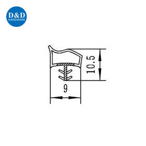 D & D Hardware Étanche à l'humidité <span class=keywords><strong>Joint</strong></span> <span class=keywords><strong>isolant</strong></span> de bas de <span class=keywords><strong>porte</strong></span> personnalisé pour <span class=keywords><strong>porte</strong></span> double simple - Product Image 6