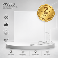 Panel Calefactor Infrarrojo Silencioso y de Bajo Consumo de Energía de 350W, Calefacción Radiante Ecológica con WiFi y App para Guardería y Dormitorio, Mercado del Reino Unido/UE