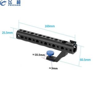 ที่จับด้านบนสำหรับกล้อง Feichao พร้อม Cold Shoe Mount ทำจากอลูมิเนียมอัลลอยด์ แบบปลดเร็ว ขนาด 169 มม. สำหรับอุปกรณ์เสริมกล้อง - Product Image 1