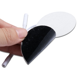 Cuscinetti rotondi riutilizzabili approvati CE da 5cm/7cm di diametro cuscinetti per elettrodi a treccia in tessuto Non tessuto appiccicoso TENS/EMS - Product Image 6