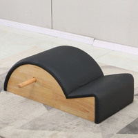Correcteur de colonne vertébrale en bois d'érable et caoutchouc, rembourré en cuir souple et éponge, pour Pilates