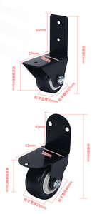 Support d'affichage d'angle moderne pour extérieur en forme de L avec roulettes fixes et roulettes en PVC pour étagère de meubles à angle droit - Product Image 5