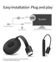 Adaptateur de streaming TV sans fil Miracast/AirPlay/DLNA en gros, Dongle HDMI Plug-and-Play pour la mise en miroir d'écran