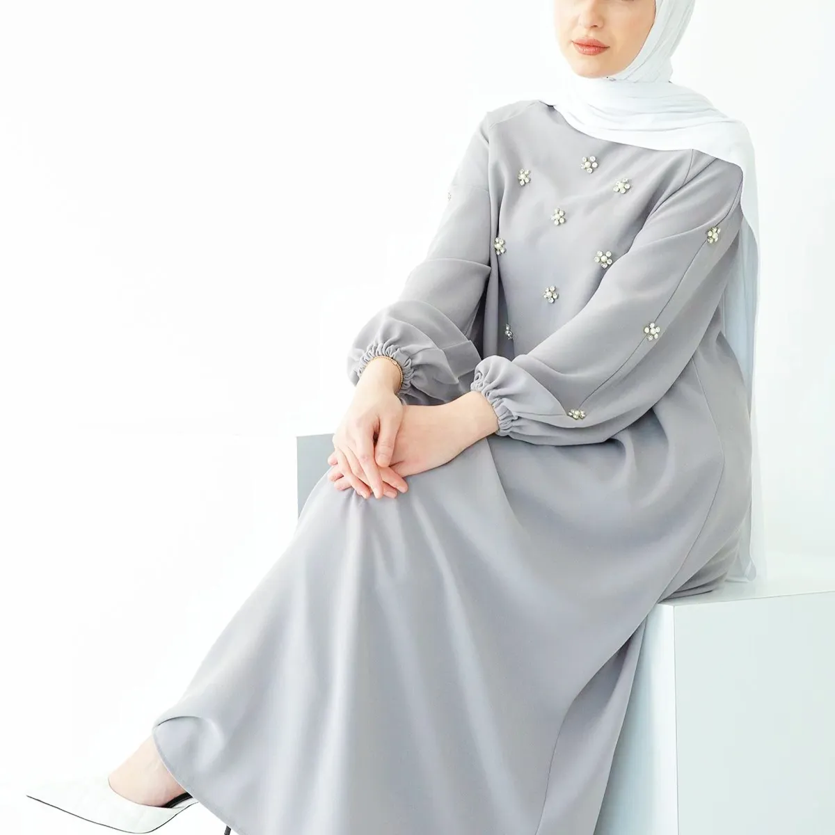 Sale Wholesale Modest Women Abaya Islamic Clothing Muslim Long Dresses For Women