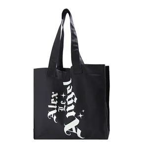Custom Logo Reusable Canvas Tote Bags for Women for Dating Weekends Beach & Shopping-Personalised Gift Bag