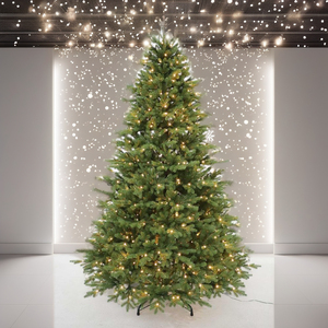 Luxury Hinged Artificial <b>Christmas</b> <b>Tree</b> Pre Lit Fire Resistant Material High End Outdoor <b>Decoration</b> Support Customization - Product Image 1