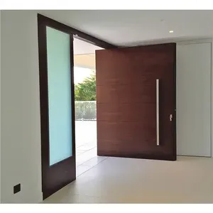 Amigable exterior puertas de entrada frontal casas Villa Puerta pivotante moderna puerta pivotante puerta de <span class=keywords><strong>madera</strong></span> - Product Image 2
