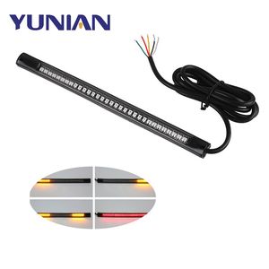 Bande LED universelle 48LED Flexible <span class=keywords><strong>feu</strong></span> de <span class=keywords><strong>Stop</strong></span> DC 12V moto clignotant bande arrière de frein pour voiture ATV Autobike - Product Image 1