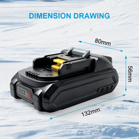 Batterie d'outillage électrique sans fil rechargeable en gros pour Makita 18V 5Ah 6Ah BL1850B BL1860B, batterie Li-ion pour perceuse