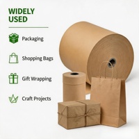 Rouleau de papier ondulé - Papier d'emballage alimentaire recyclable pour l'emballage et les sacs d'épicerie, taille personnalisée OEM