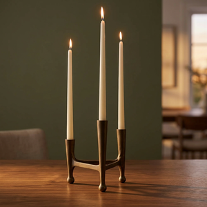 Candelabro de Hierro Negro de Lujo Hecho a Mano, Duradero, para Decoración del Hogar y Hoteles, Navidad, Bodas, Fiestas, Mesa de Comedor - Product Image 3
